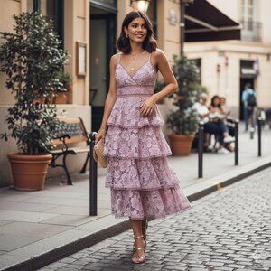 NWT Arose Studio Eartha Spaghetti Strap Surplice Front Floral Print